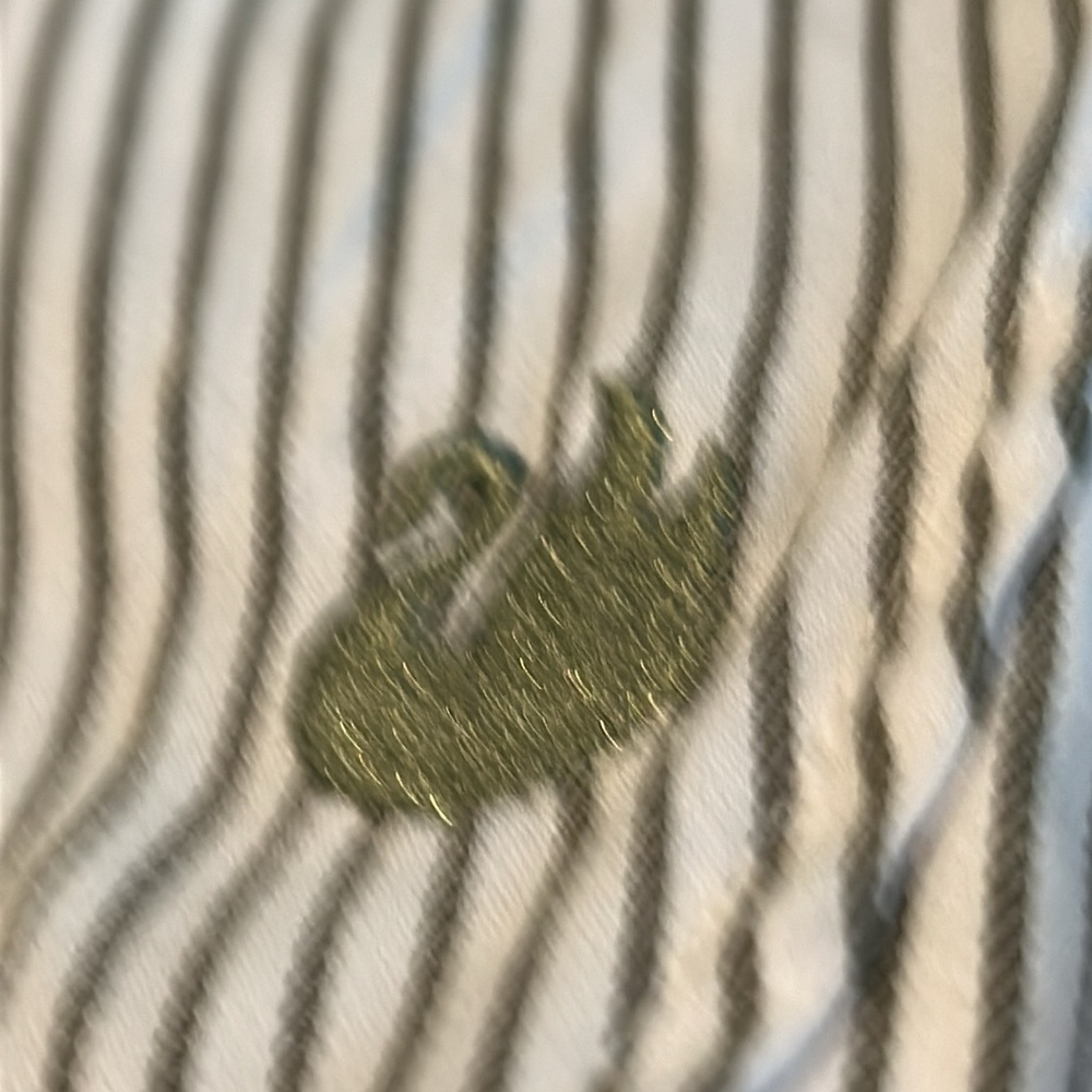 Gloria Vanderbilt NWTs Amanda Striped Shirt non-iron 60% Cotton 40% Polyester - Picture 8 of 8